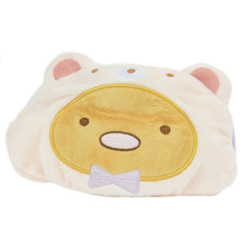 San-x Sumikko Gurashi Fluffy Face Zippered Pouch IP4 4-Inch Collectible