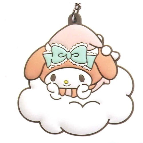 Sanrio Characters Relax Cloud Rubber Charm IP4 2-Inch Key Chain