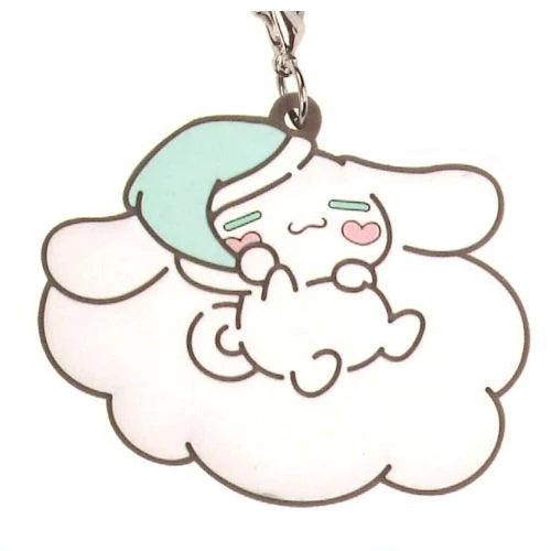 Sanrio Characters Relax Cloud Rubber Charm IP4 2-Inch Key Chain