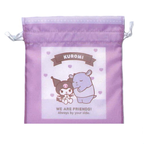 Sanrio Characters Kuromi And Friends Drawstring Pouch IP4 5-Inch Collectible Toy