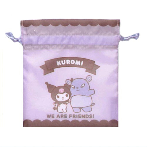 Sanrio Characters Kuromi And Friends Drawstring Pouch IP4 5-Inch Collectible Toy
