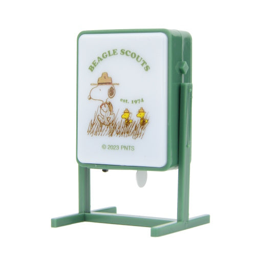 Peanuts Snoopy Beagle Scout 50th Anniversary Light Up Signboard IP4 3-Inch Collectible