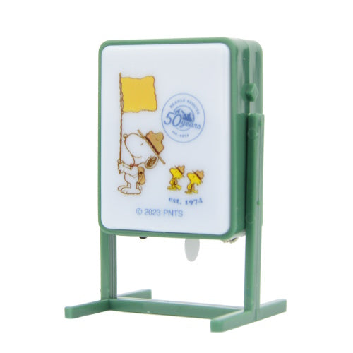 Peanuts Snoopy Beagle Scout 50th Anniversary Light Up Signboard IP4 3-Inch Collectible