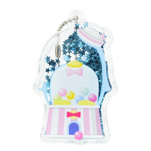 Sanrio Characters Tuxedo Sam Shaker Glitter Key Chain IP4 2-Inch Collectible