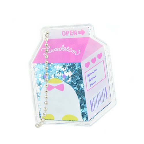 Sanrio Characters Tuxedo Sam Shaker Glitter Key Chain IP4 2-Inch Collectible