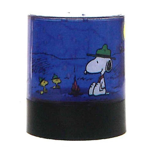 Peanuts Snoopy Beagle Scouts Stained Glass Light IP4 2-Inch Collectible Toy