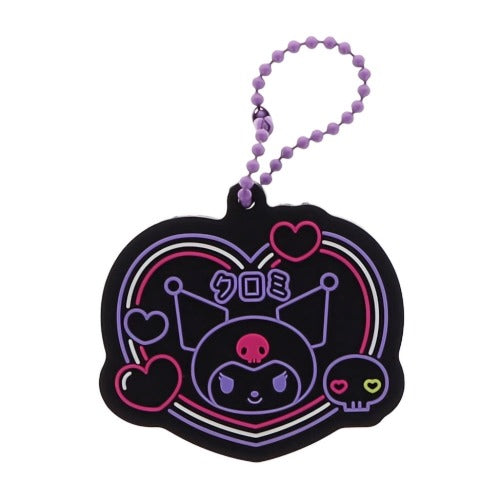 Sanrio Characters Vivid Neon Rubber Sign Mascot 2-Inch Key Chain