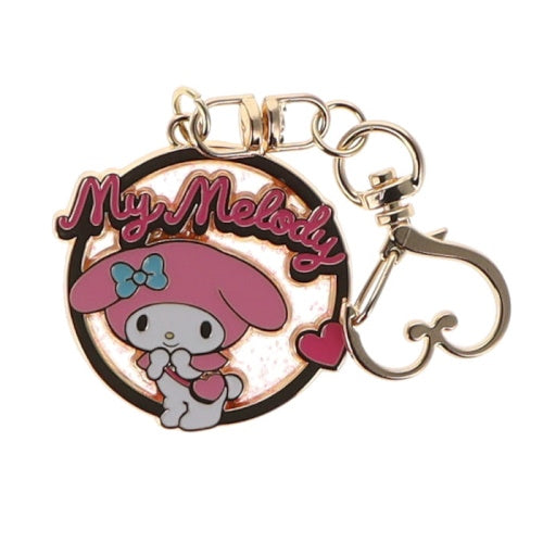 Sanrio Characters Sparkly Transparent Metal Charm Series IP4 1.5-Inch Key Chain