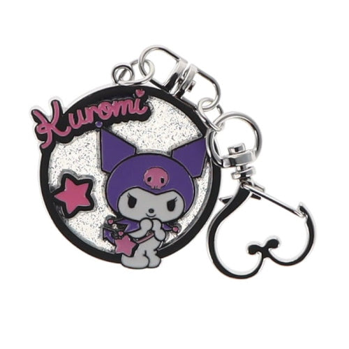 Sanrio Characters Sparkly Transparent Metal Charm Series IP4 1.5-Inch Key Chain