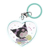 Sanrio Characters Kuromi My Dream Plump Heart Charm IP4 1.5-Inch Key Chain