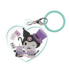 Sanrio Characters Kuromi My Dream Plump Heart Charm IP4 1.5-Inch Key Chain