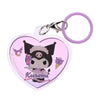 Sanrio Characters Kuromi My Dream Plump Heart Charm IP4 1.5-Inch Key Chain