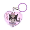Sanrio Characters Kuromi My Dream Plump Heart Charm IP4 1.5-Inch Key Chain