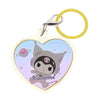 Sanrio Characters Kuromi My Dream Plump Heart Charm IP4 1.5-Inch Key Chain