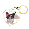 Sanrio Characters Kuromi My Dream Plump Heart Charm IP4 1.5-Inch Key Chain