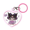 Sanrio Characters Kuromi My Dream Plump Heart Charm IP4 1.5-Inch Key Chain