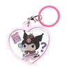 Sanrio Characters Kuromi My Dream Plump Heart Charm IP4 1.5-Inch Key Chain
