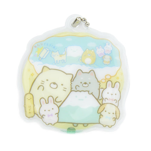 San-x Sumikko Gurashi Push LED Light Up Key Chain IP4 2-Inch Collectible
