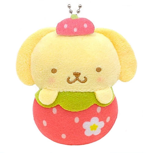 Sanrio Characters Strawberry Swaddled Mascot K2 Station 3-Inch Plush Key Chain