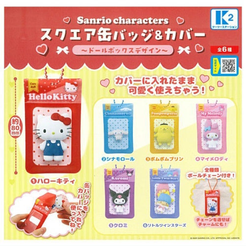 Sanrio Characters Can Badge Cover Doll Box Series K2 Station 2-Inch Collectible Pin
