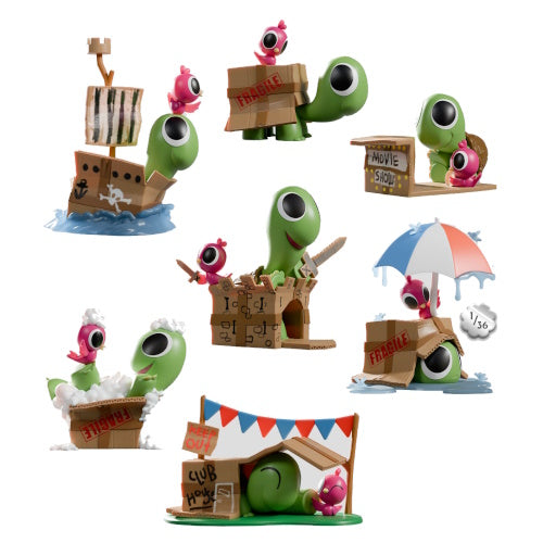 Box Turtle And Bird Figure Series Kaleidos Creative 3-Inch Mini-Figure