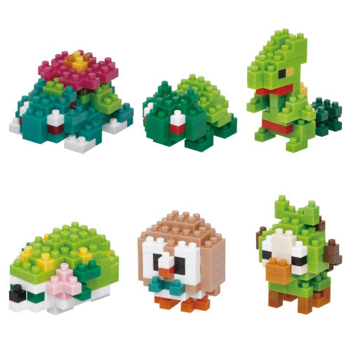 Pokemon Mininano Grass Type Series Kawada 3-Inch Building Block Set