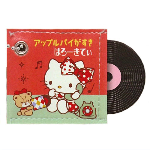 Sanrio Characters Record Shaped Ball Chain K Company 1.5-Inch Collectible Key Chain