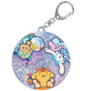 Sanrio Characters Night Party Glitter Key Chain Series Kamio Japan 2-Inch Key Chain