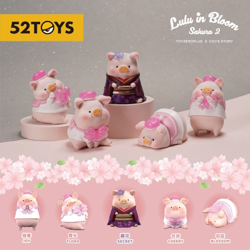 Lulu The Piggy Sakura Figure Series Vol. 02 52Toys 3-Inch Mini-Figure