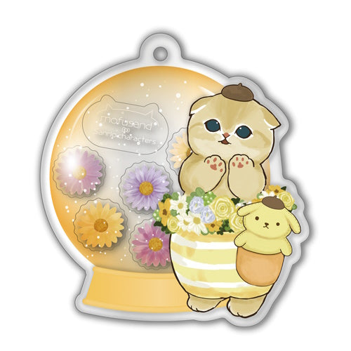 Sanrio x Mofusand Flower Dome Kitan Club 2-Inch Acrylic Key Chain