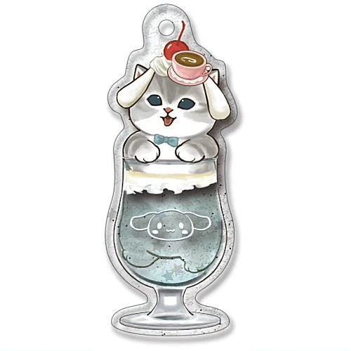 Mofusand x Sanrio Acrylic Stand Kitan Club 2.5-Inch Collectible Key Chain