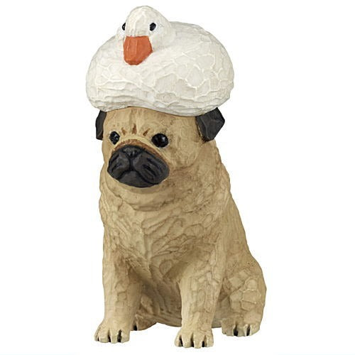 Akane Wood Carving Dog And Duck Figure Series Kitan Club 2-Inch Mini-Figure