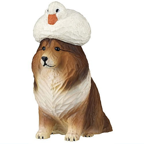 Akane Wood Carving Dog And Duck Figure Series Kitan Club 2-Inch Mini-Figure