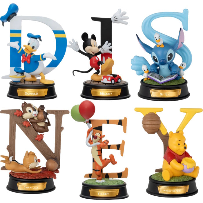 Disney 100 Alphabet Art Series Mini Diorama Stage MDS-004 Beast Kingdom 3-Inch Figure