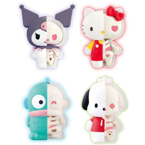 Sanrio Characters Anatomy Pure Pink Mix Kaitai Fantasy Megahouse 3-Inch Mini-Figure
