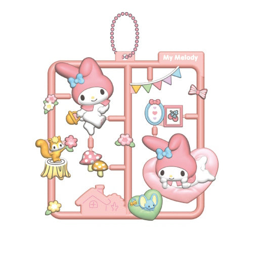 Sanrio My Melody And Kuromi Plat Model Style Key Chain Megahouse 3-Inch Collectible