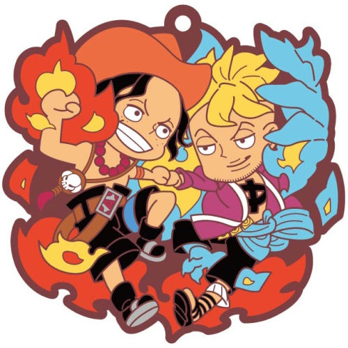 One Piece Log 1 Buddy Collection Rubber Mascot MegaHouse 2.5-Inch Key Chain