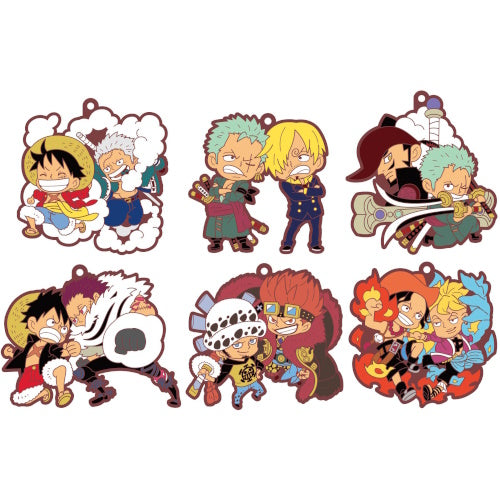 One Piece Log 1 Buddy Collection Rubber Mascot MegaHouse 2.5-Inch Key Chain