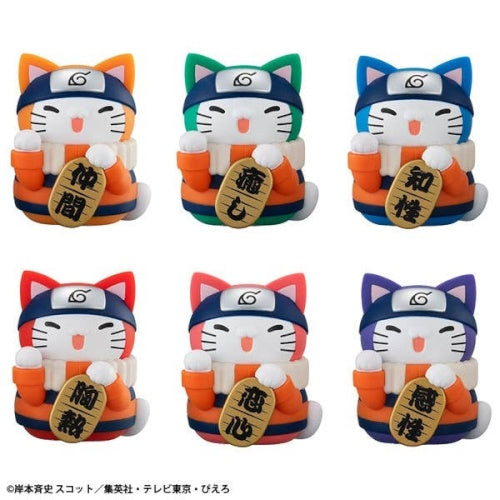 Naruto Nyaruto Colorful Manekineko Fortune Series Megahouse 3-Inch Mini-Figure