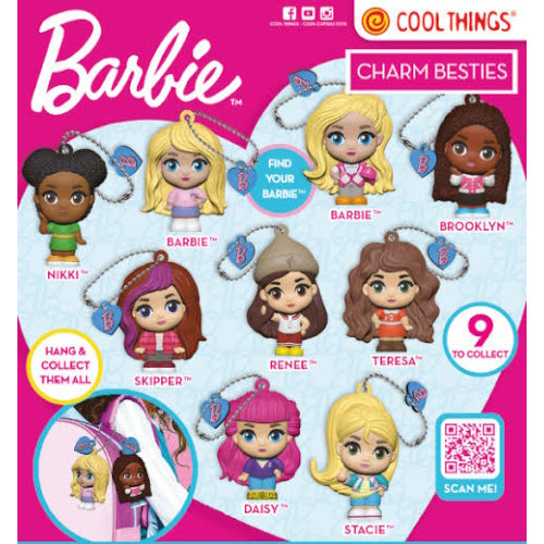 Barbie Friend Charm Besties Series Cool Things 1.5-Inch Key Chain