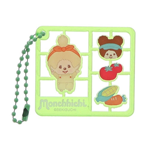 Monchhichi Plastic Model Style Mascot Series Peanuts Club 2-Inch Key Chain