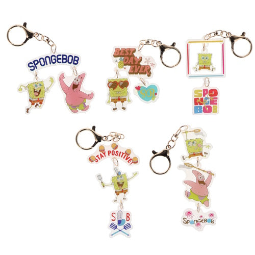 Spongebob Squarepants Swing Key Chain Series Peanuts Club 2.5-Inch Key Chain