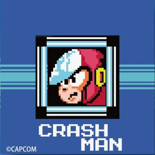 Mega Man 2 Stage Selection Magnet Proof 1-Inch Square Magnet