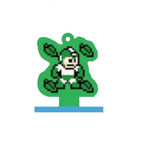Mega Man 2 Special Weapon Selection Rubber Strap Proof 2-Inch Key Chain