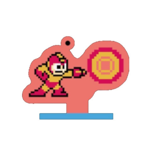 Mega Man 2 Special Weapon Selection Rubber Strap Proof 2-Inch Key Chain