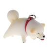 Chubby Reluctant Shiba Inu Strap Series Vol. 03 Qualia 1.5-Inch Key Chain