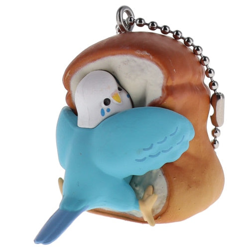 Mugyuttori Bird Hugging Bread Mascot Vol. 01 Qualia 2-Inch Key Chain