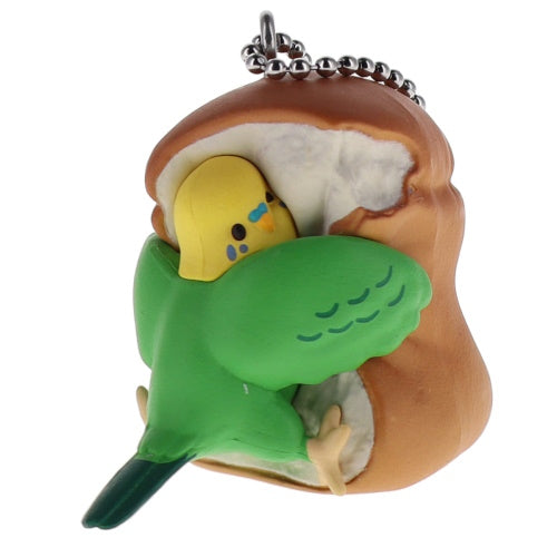 Mugyuttori Bird Hugging Bread Mascot Vol. 01 Qualia 2-Inch Key Chain