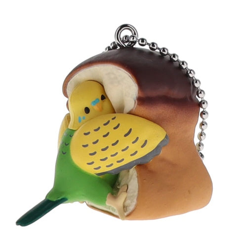 Mugyuttori Bird Hugging Bread Mascot Vol. 02 Qualia 1.5-Inch Key Chain