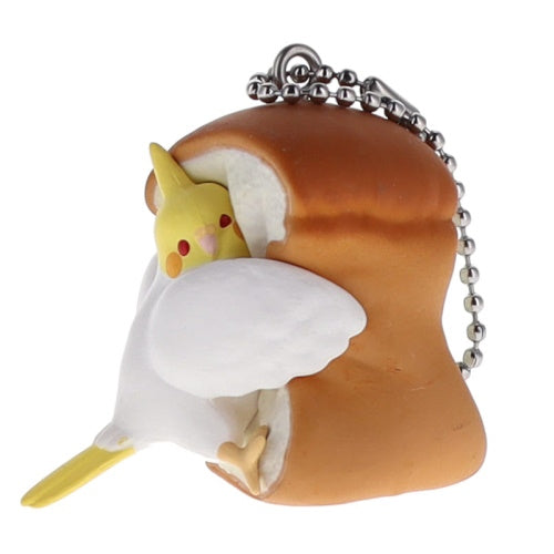 Mugyuttori Bird Hugging Bread Mascot Vol. 02 Qualia 1.5-Inch Key Chain